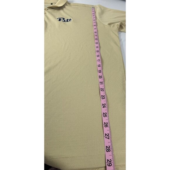 Pittsburgh Panthers Columbia Golf Polo Shirt Mens  2XL Wheat-yellow‎ - Picture 10 of 11